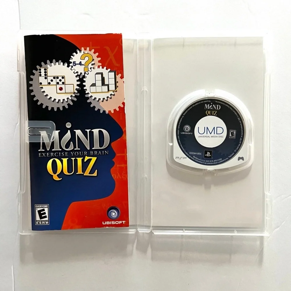 Mind Quiz Sony UMD Puzzle Game Sony PSP Tested, Complete Portable